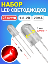 ����� ����������� LED F5 GSMIN SL3 (1.8-2�, 20��, 5��, ����� 17��) 25 ���� (�������)