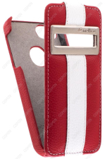 ������� ����� ��� Apple iPhone 5/5S/SE Melkco Premium Leather Case - Jacka ID Type Limited Edition (Red/White LC)