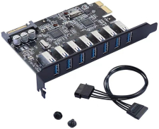 ������-������� GSMIN SK52 PCI-e x1 2.0 - 7xUSB3.0 (������)