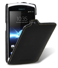 ������� ����� ��� Sony Xperia Neo L / MT25i Melkco Premium Leather Case - Jacka Type (Black LC)
