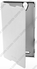 ������� ����� ��� Sony Xperia T2 Ultra dual Sipo Premium Leather Case "Book Type" - H-Series (�����)
