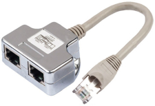 ������� ������������ GSMIN CB-107 2xRJ45 (F) - RJ45 (M) (�����������)